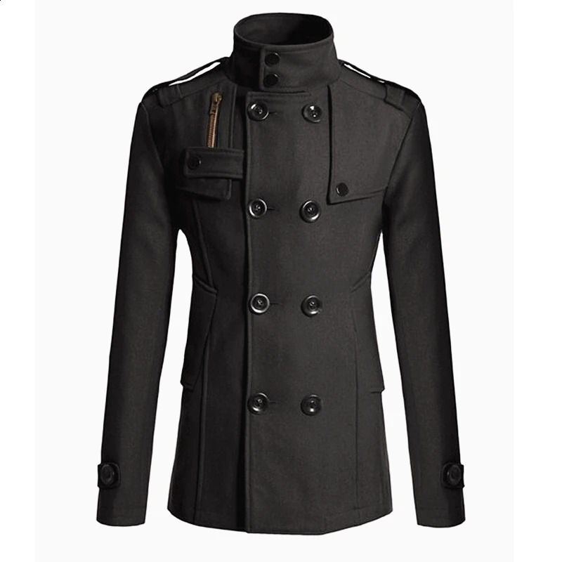 MRMT Mens Wool Coat Long Windproof Outdoor Casual Clothing 240827