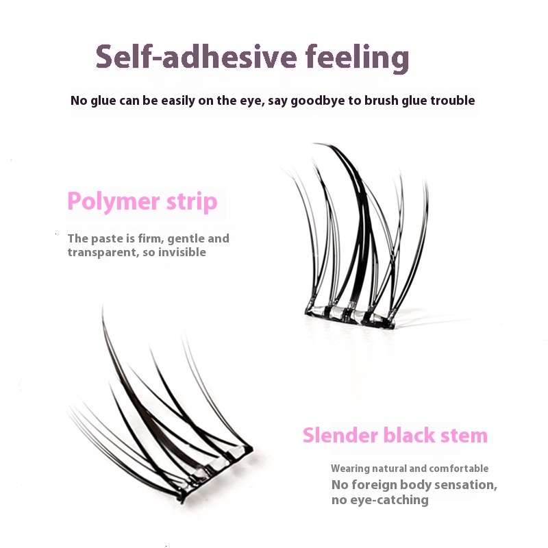 Large Capacity Xixi Suower Manga Lashes - Easy Application with No Glue Required