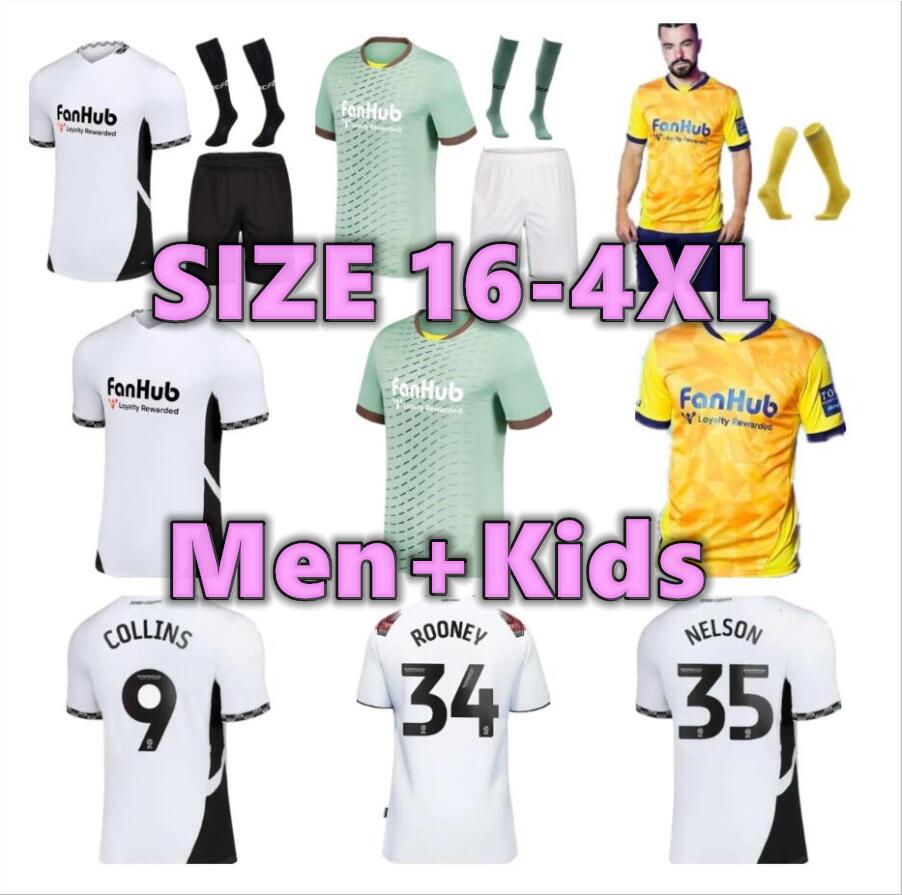 Derby 24 25 County soccer jerseys SIBLEY CASHIN NYAMBE NELSON ELDER FORNAH BARKHUIZEN Home Away 2024 2025 Third jersey football shirts Men Kids Kit