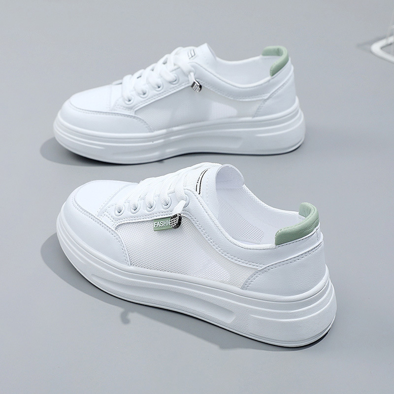 Ddmysports New Thick Sole Small White Women S Summer Versatile Board Mesh Breathable Shoes Trend OUTDOOR