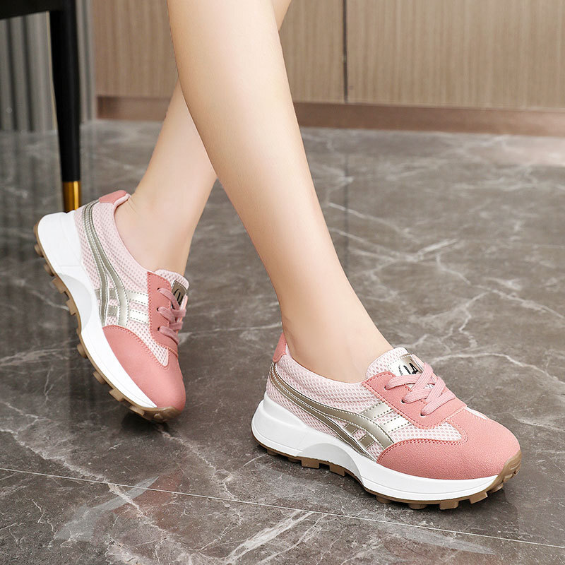 Ddmysports ZY New Mesh Dad For Women Summer Thick Sole Height Increasing S Board Breathable And Wear Resistant Shoes OUTDOOR