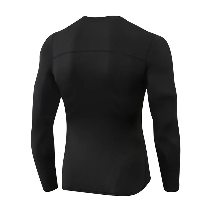 Mens autumn and winter sports long sleeved outdoor running tight training Tshirt high elasticity fast drying fitness bike 240827