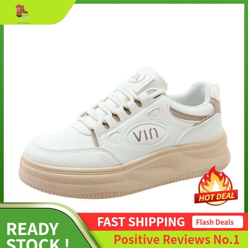Ddmysports S New Breathable White Summer And Autumn Board Shoes Casual Height Increasing Thick Sole Grinding Trend Korean Version Wear Resistant OUTDO