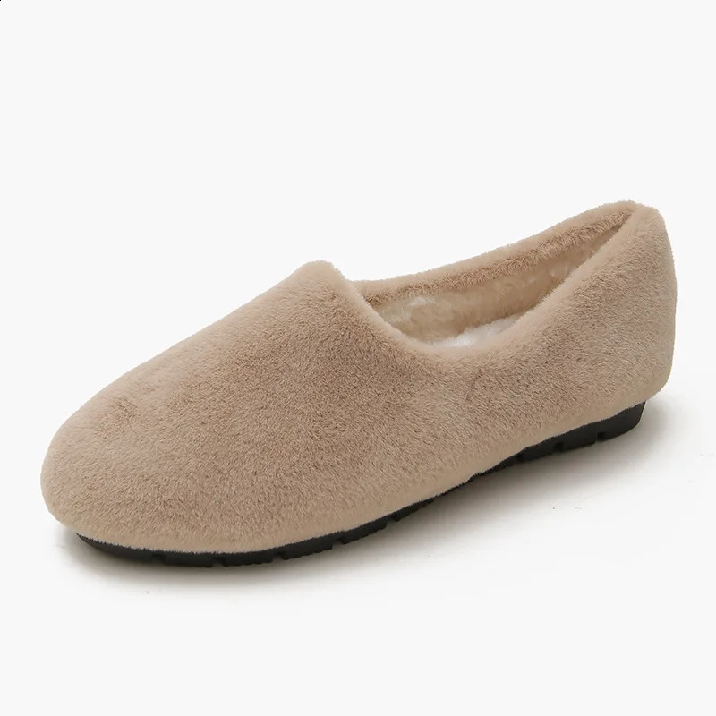 Fashion Winter Fur Leather Shoes for Women Cotton Sports Shoes for Women Flat Bottom Warm Folded Fur Coat for Women Size 34-43 240827