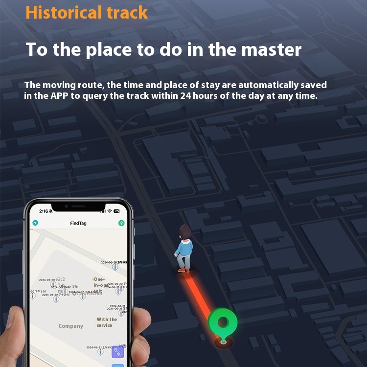 IOS car locator AirTag magnetic GPS tracker Mini motorcycle bike no charging