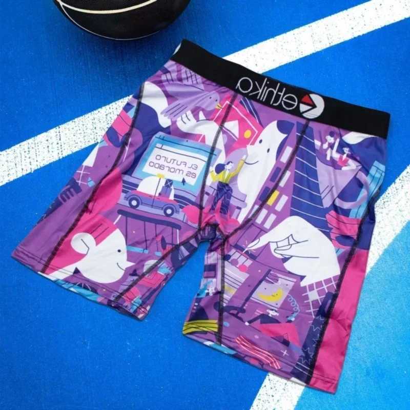 Underpants Sexy Men Underwear Boxers Cueca Fashion Print Man Boxershorts Summer Breathable Mens Panties Plus Size Men Boxers Underpants Y2408285W67