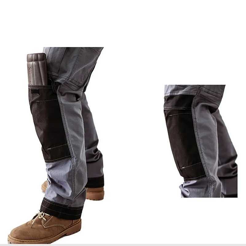 Mens lightweight work pants outdoor breathable and comfortable hiking pants knee pads suitable for tactical combat army cargo work clothes M240827