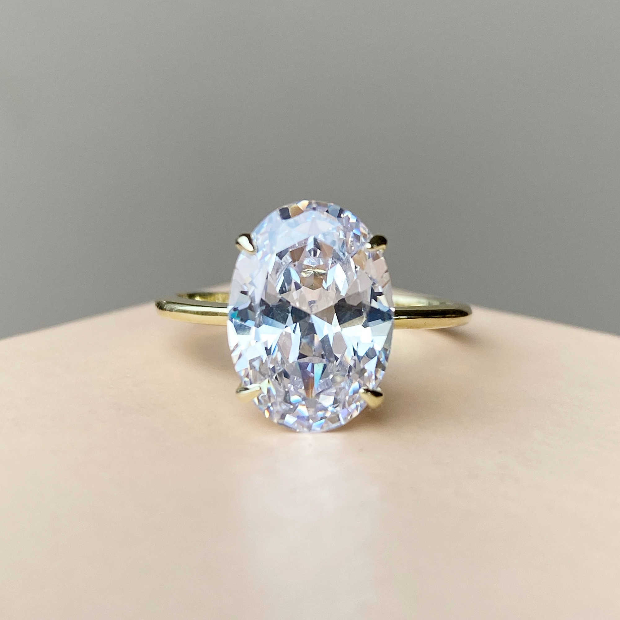 Top quality 925 sterling silver promise moissanite diamond rings solitaire 3ct oval moissanite engagement ring women diamond moissanite ring Jewelry g