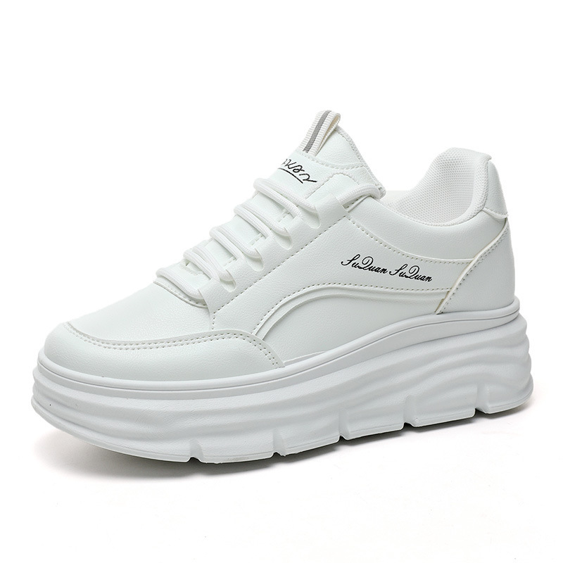 Ddmysports W New Leather Summer Little White Thick Sole With Igh Inner Eight Casual Fashion Women S Shoes OUTDOOR