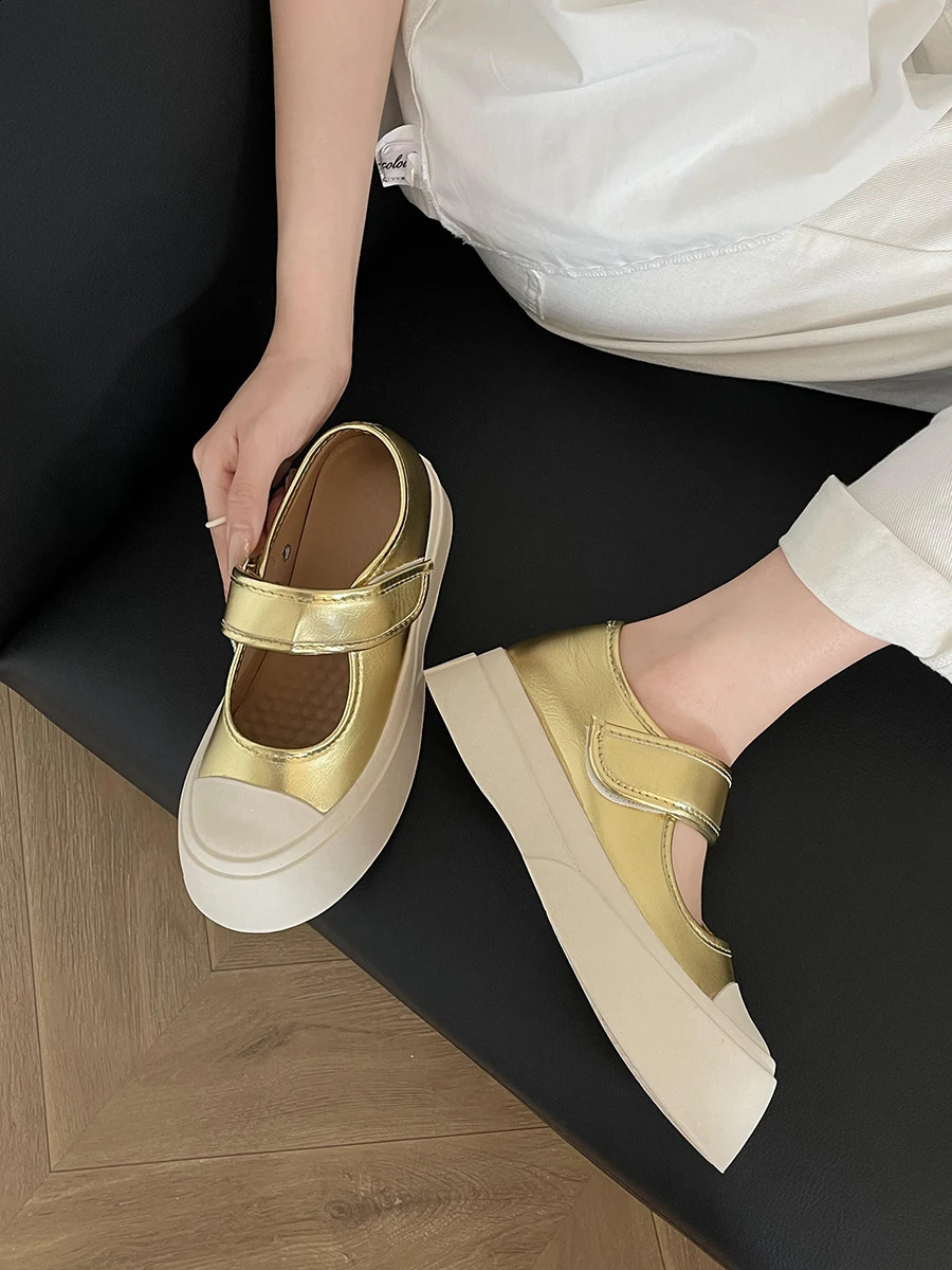 Summer shoes womens Clogs platform womens round toes casual womens sports shoes fully matched height increase shallow mouth 2024 Crawler S 240827