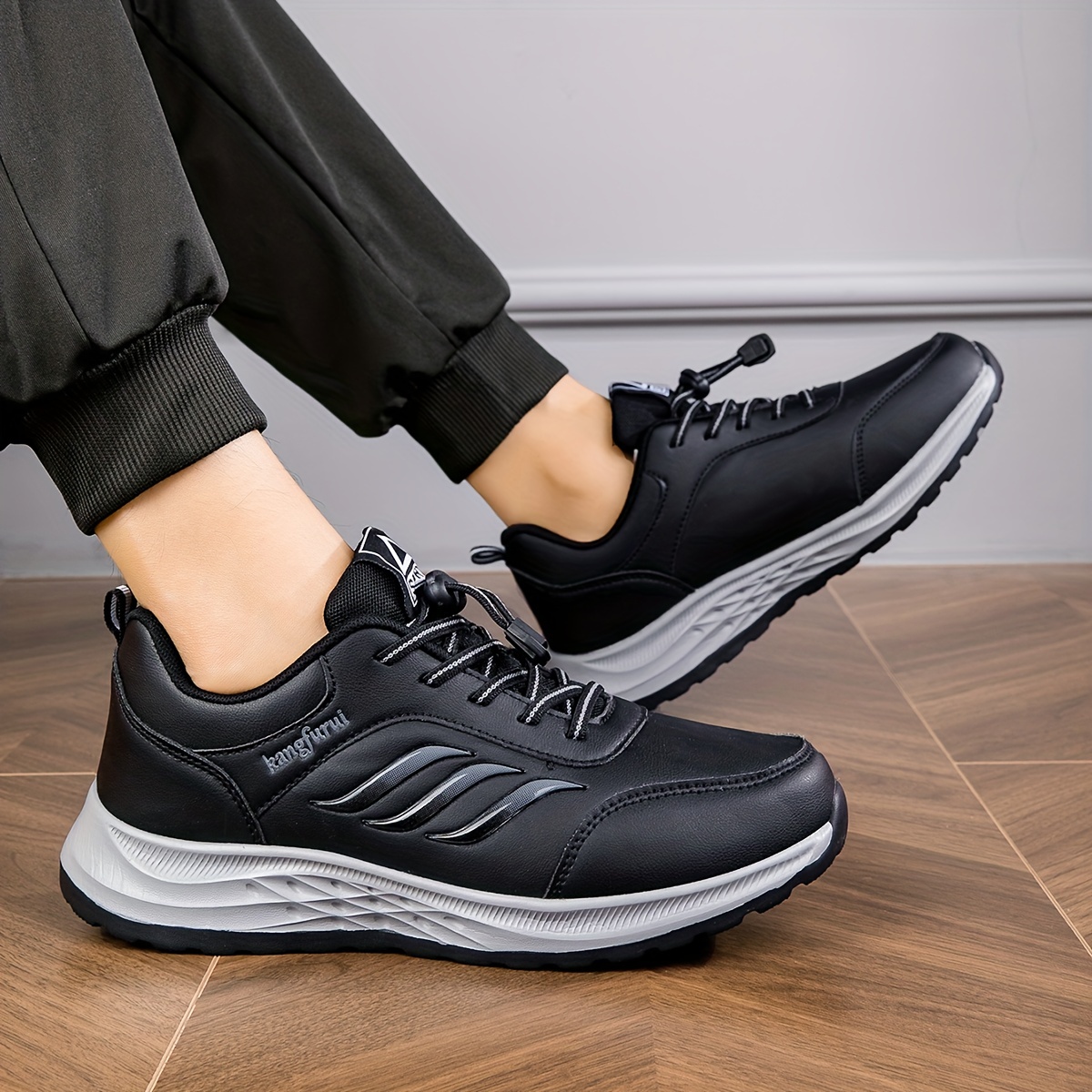 Womens Waterproof Running Sneakers - Quick-lace Drawstring, Superb Anti-slip, Stylish Low-top Design - Durable Gym & Jogging Trainers for Outdoor Adve