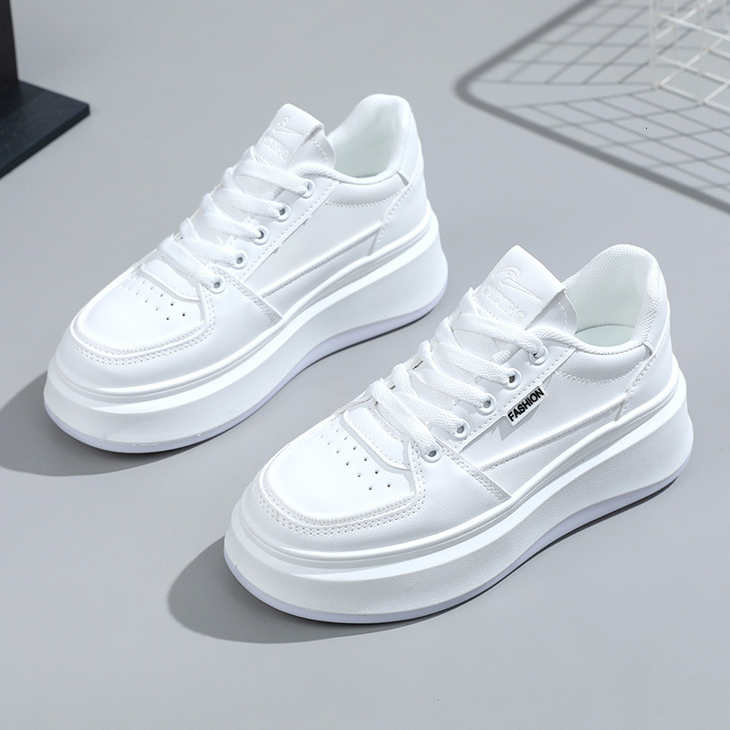 Ddmysports S New Little White Women S Versatile Casual Spring Summer Trend Student Shoes Increase Fashion Simplicity OUTDOOR