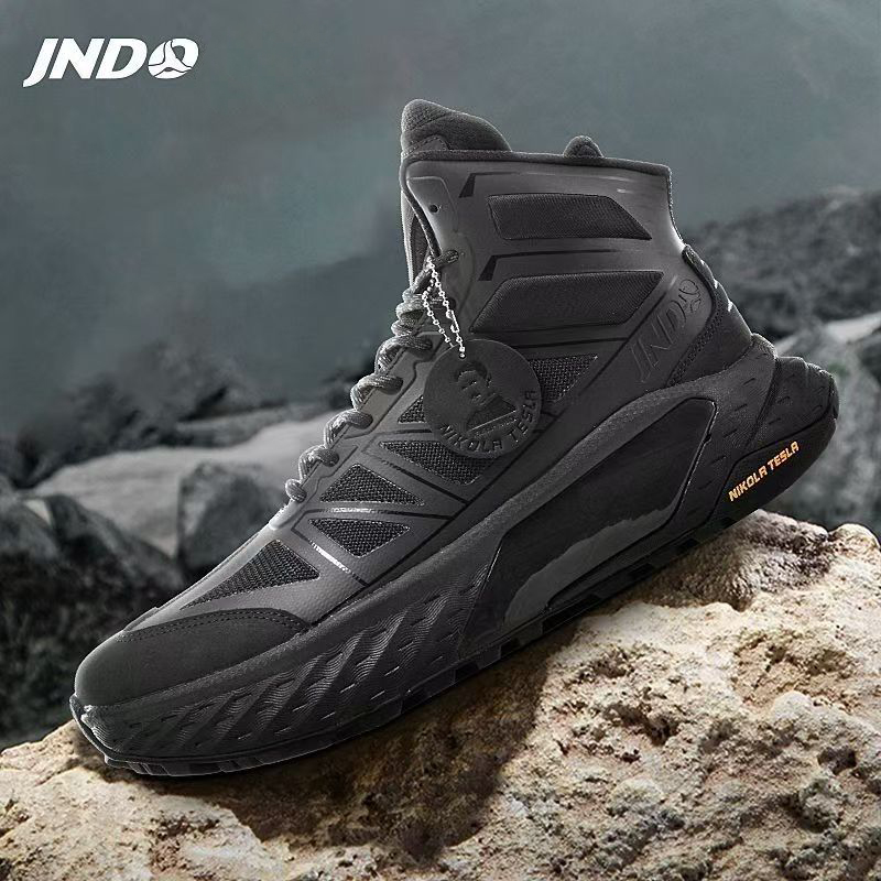 Designer Running Shoes For Men Women JNDO High Top Sneaker Nikola Tesla Valve Waterproof Hiking Sneakers Desert Olive Black Outdoor Sports Mens Traine