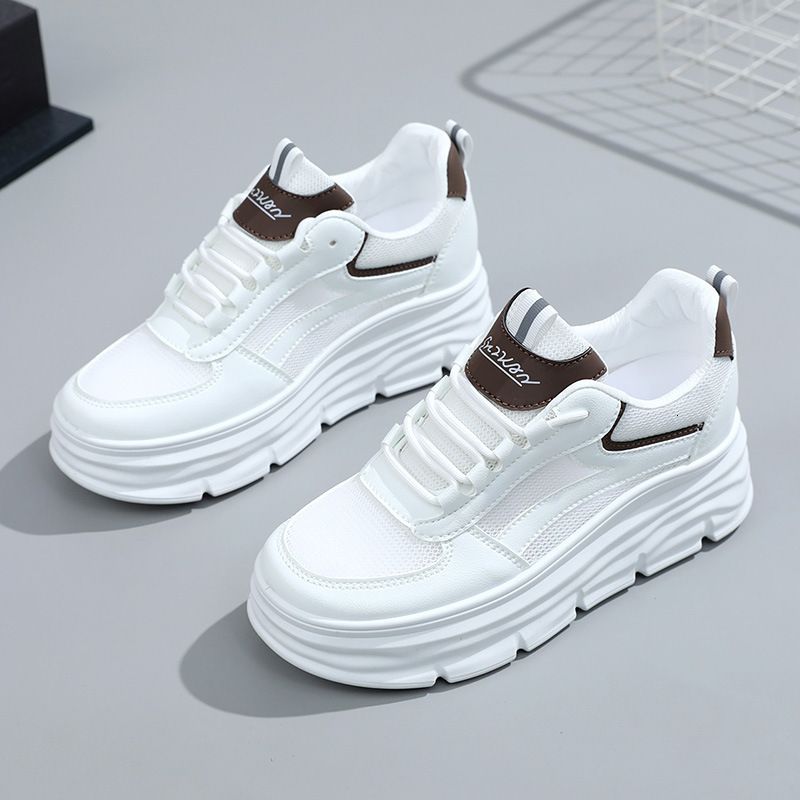 Ddmysports W Inner Raised Small White Breathable Cm Summer Thick Sole Board Casual Shoes Women S Sports Shoe Mesh OUTDOOR