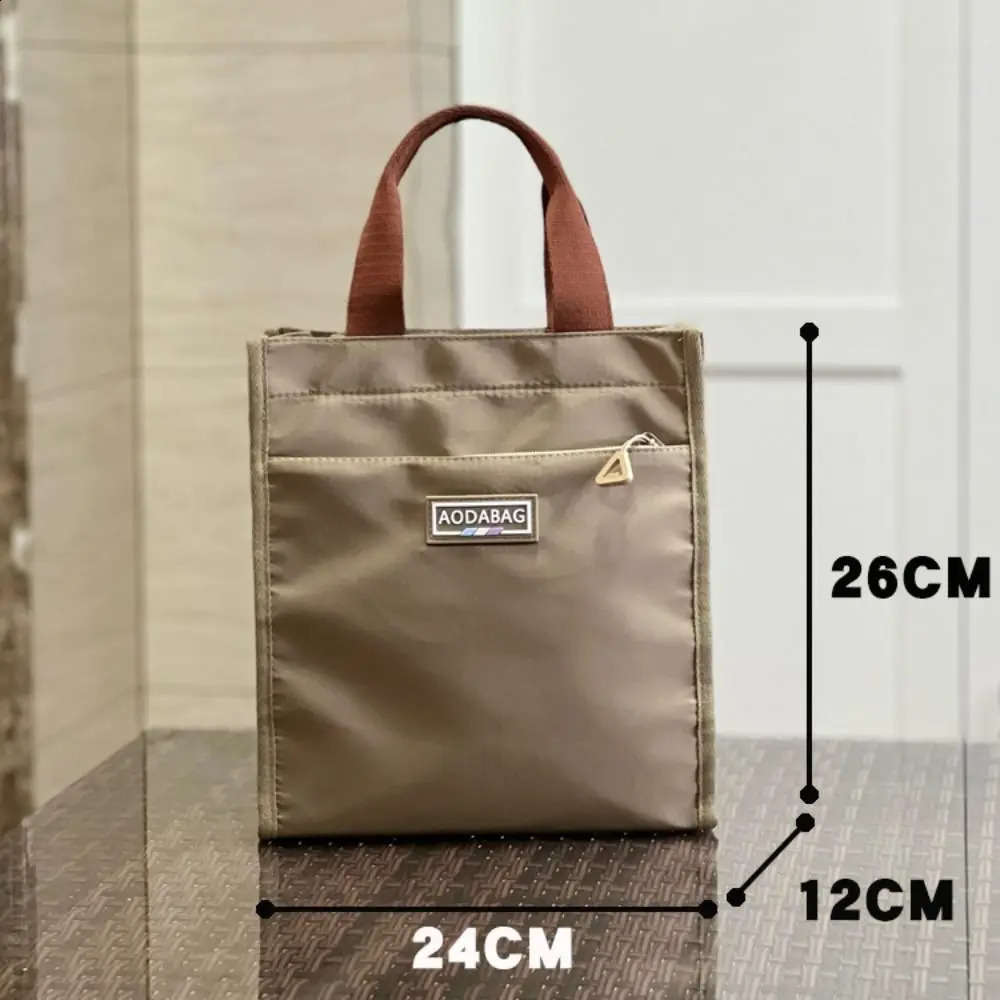 Fashion Cooler Lunch Box Portable Insulated Canvas Bag Thermal Food Picnic Tote Bags For Women kids y240903