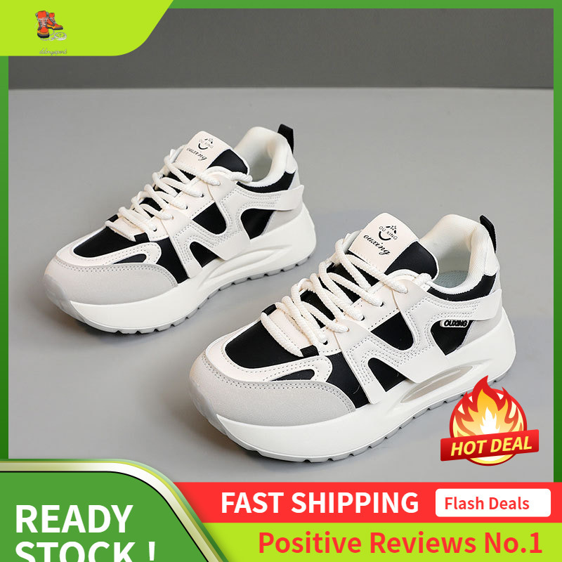Ddmysports Q New Minimalist Women S Summer Thick Soled Korean Version Breathable And Height Increasing Casual Sports Board Shoes For Students OUTDOOR