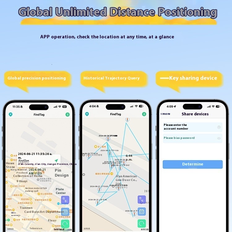 IOS car locator AirTag magnetic GPS tracker Mini motorcycle bike no charging