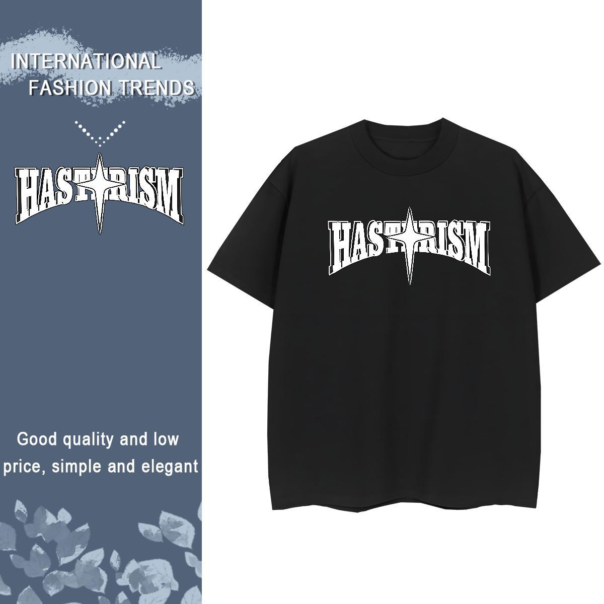 Comfortable Women Tshirts 230g Cotton letter Casual Beach T-Shirts for Women O Neck Short Sleeves DIY Anime Tee Shirt