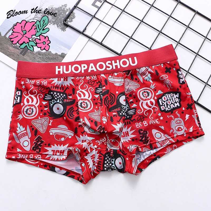 Underpants Cute Cartoon Underwear Men Boxer Homme Mens Boxers Slip Para Hombre Panties Man Cuecas Masculina M-3XL PB3230 Y240828L4CM