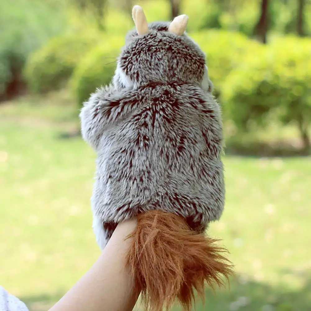 27 cm Lovely Mouse Animal Doll Plush Sleeve Hand Puppet Storytelling theater Plush Toy Kids Gift for ChildrenXJ240827