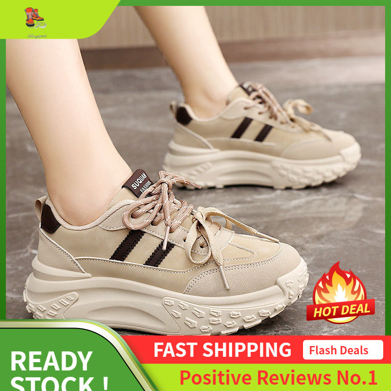 Ddmysports K New Minimalist Women S Autumn Breathable Korean Version Height Increasing Sports Thick Soled Board Casual Student Shoes OUTDOOR