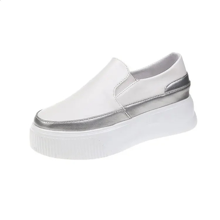 Womens slippers womens sewing platform vulcanized shoes womens PU leather fashionable casual shoes womens comfortable shoes 240827