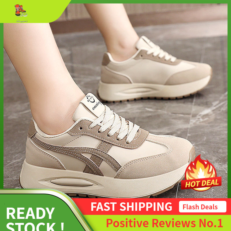 Ddmysports G White Trendy Summer And Autumn Versatile Women S Height Increasing Casual Breathable Student Sports Shoes OUTDOOR