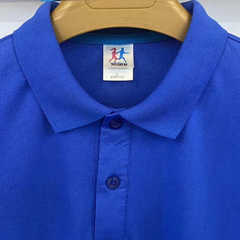 Mens breathable polyester quick drying polo shirt unisex sports collar Tshirt Playeras Polos Pour Hommes 240828
