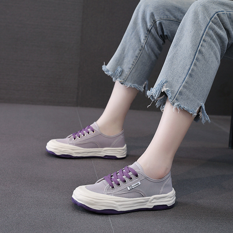 Ddmysports Summer New Versatile Breathable Small White Women S Thick Sole Board Casual Sports Thin Mesh Shoes OUTDOOR