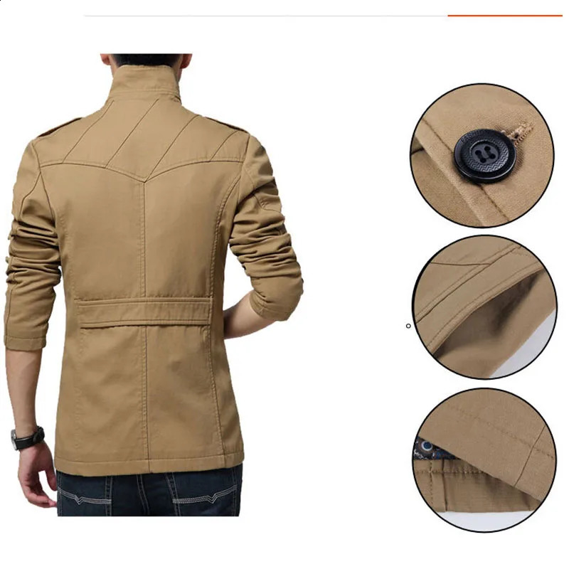 Autumn and winter trench coat mens windbreaker solid business casual loose long 240827