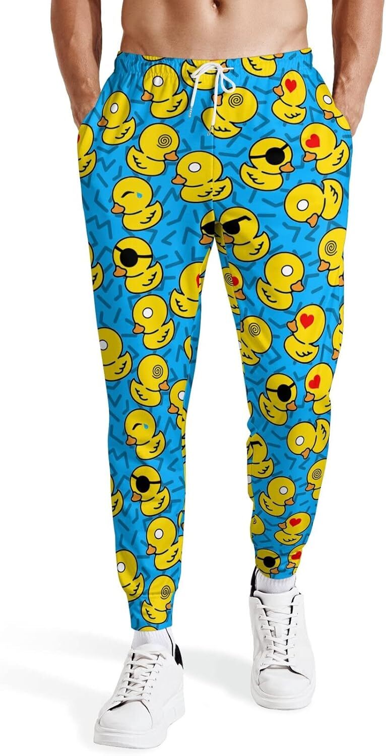Sweatpants Mens 3D printed pants Interesting pattern Joggers for Men Funny Pants Casual Track Pants Rave Outfit Athletic Trousers Sweat pants