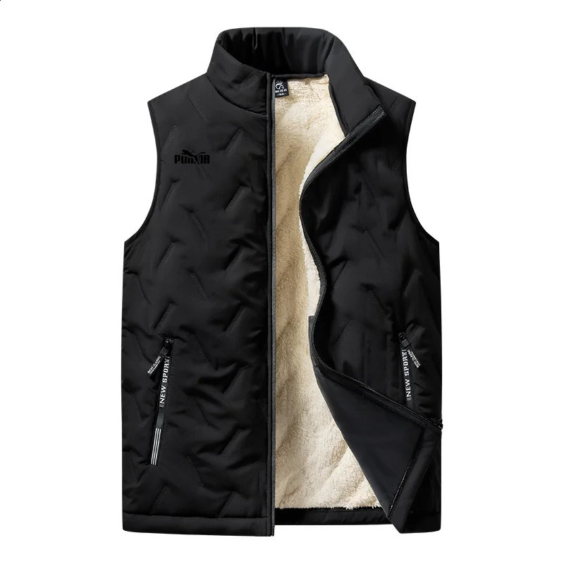 Mens vest windproof mens jacket sleeveless winter casual down w240827