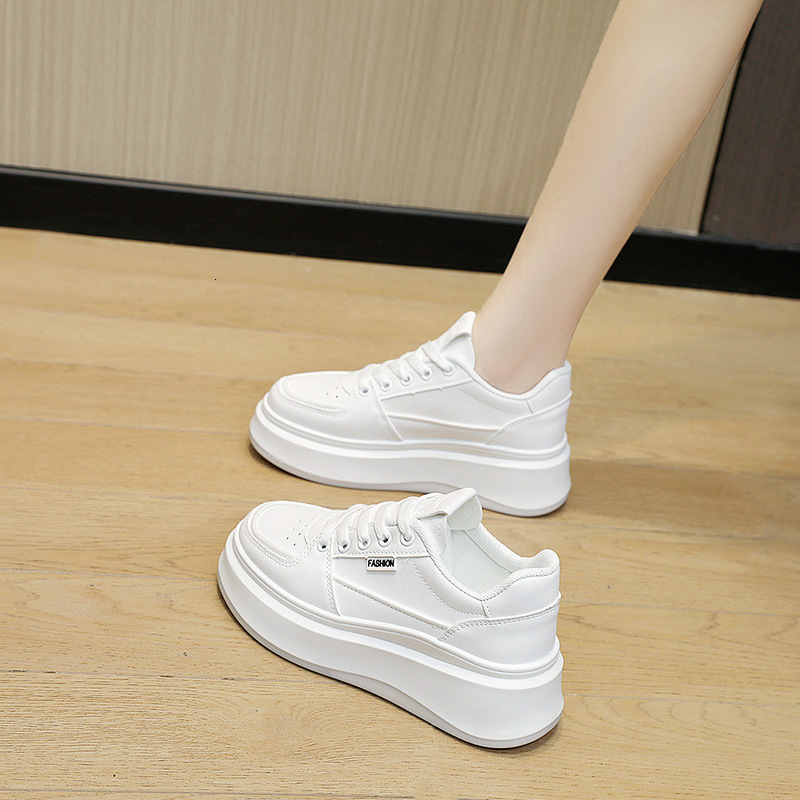 Ddmysports S New Little White Women S Versatile Casual Spring Summer Trend Student Shoes Increase Fashion Simplicity OUTDOOR