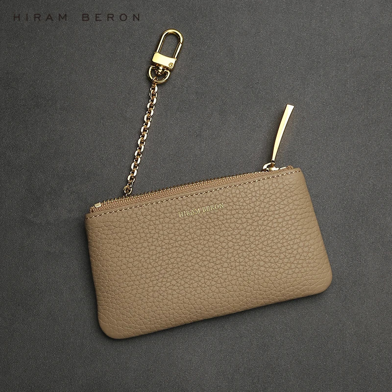Personalized Custom Leather Key Case Keychain Women Wallet Credit Card Holder RFID with Chain Pouch Gift for Girlfriend Her 240828 7772 4