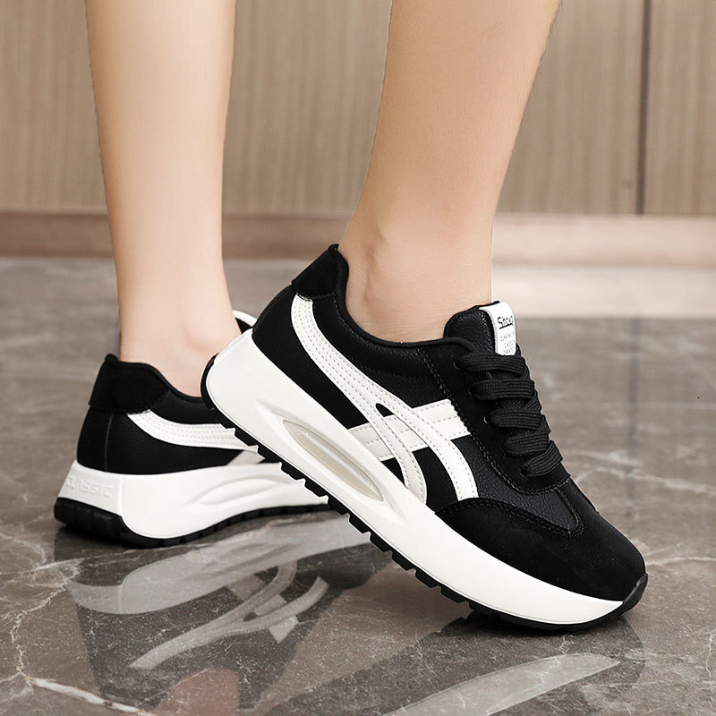 Ddmysports KT New Spring Summer Breathable Shoes Casual Height Increasing Thick Sole Splicing Trend Korean Version Sports Board OUTDOOR