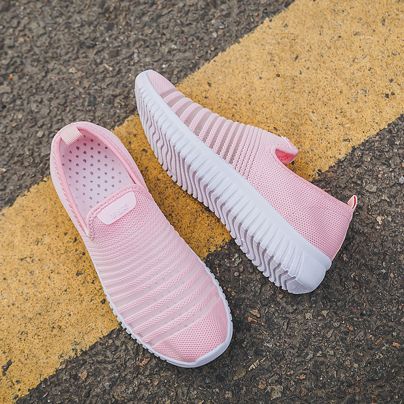 Ddmysports Summer Leisure Flat Bottom Student Versatile Korean Canvas Women S Mesh Shoes Ollow Breathable One Step Female OUTDOOR