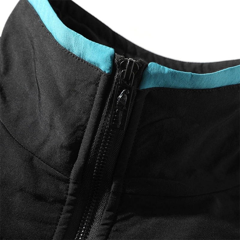 Hip Hop Mens Windbreaker Varsity Jacket Autumn Vintage Casual Patchwork Loose Mens Large Size Jackets Sportswear Streetwear 240827