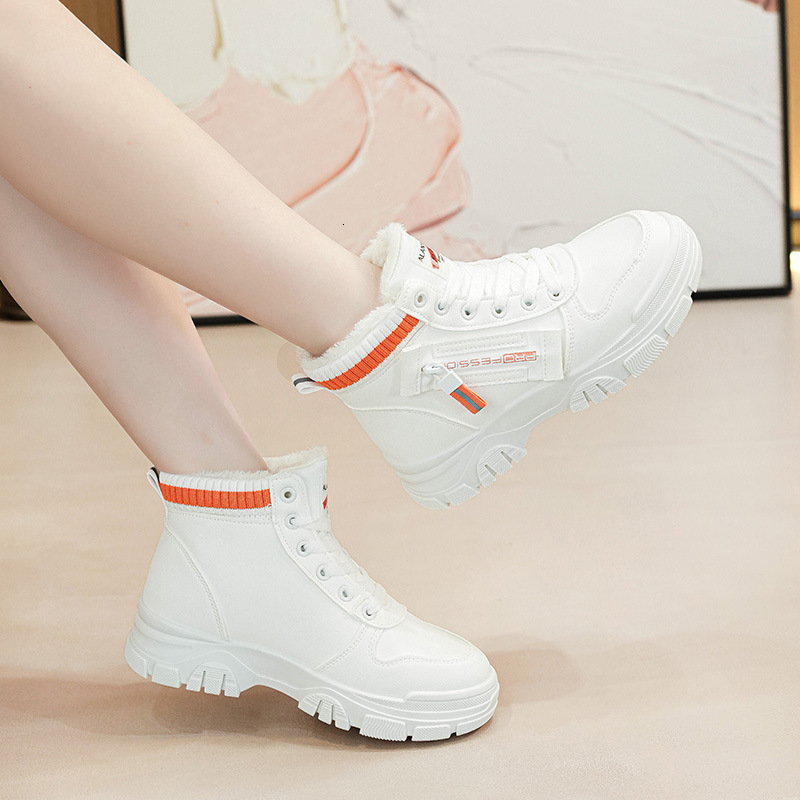 Ddmysports Top For Women Autumn Winter New Trendy Versatile Student S Igh Waist Sports Plush Board Shoes OUTDOOR