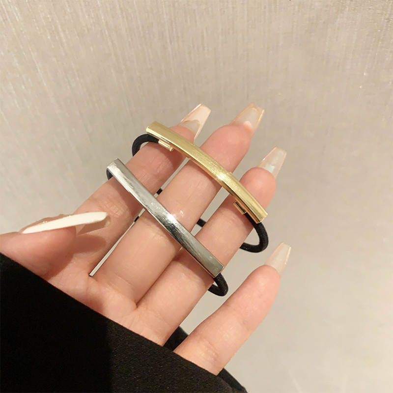 Metallic Brushed Hair Rope Fashionable Women S Ball Headband Tied Bun Ponytail Rubber Band Headband Accessory F08.28-2.8 1b926