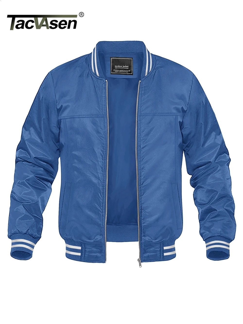TACVASEN Spring Windproof Lightweight Full Zipper Mens Baseball Jacket Casual Outdoor Coat Hiking Fishing 240827