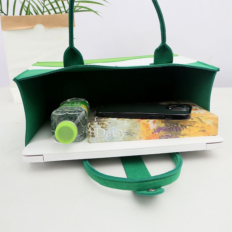 2024s New tote bag corporate gift bag employees enter the business with hand gift matching color felt bag