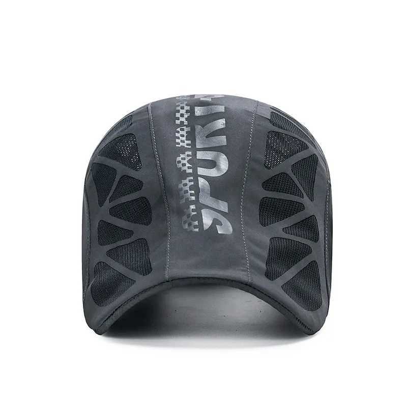 Men Sun Beret Hats Summer Cap Golf Driving Cabbie Hat Fashion Letter Beret Hat Casquette Baseball Cap Breathable Net Mesh Sunhat X250704