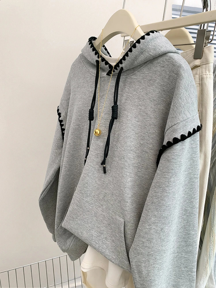 Streetwear Hoodies Fashion Women Autumn Winter Long Sleeve Sweatshirt Harajuku Casual Versatile Hooded Oversized Tops 240827