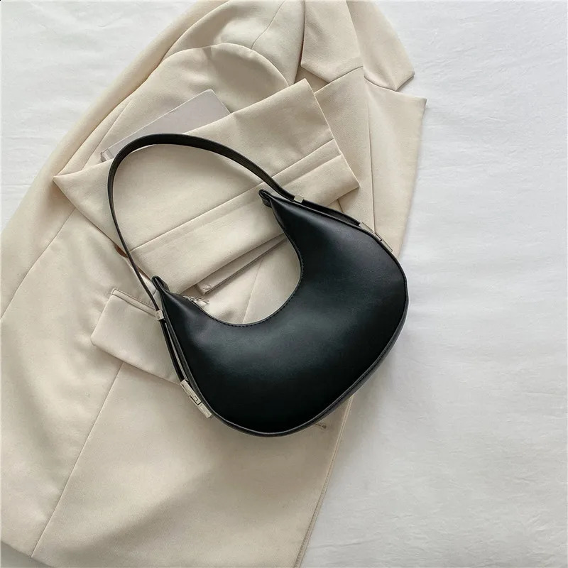 Fashion n PU Leather Shoulder Bag Women Small Clutch Handbag Purse Female Underarm Travel 240828Z