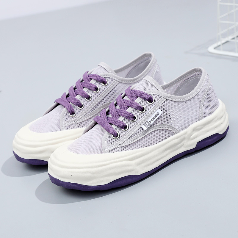 Ddmysports Summer New Versatile Breathable Small White Women S Thick Sole Board Casual Sports Thin Mesh Shoes OUTDOOR