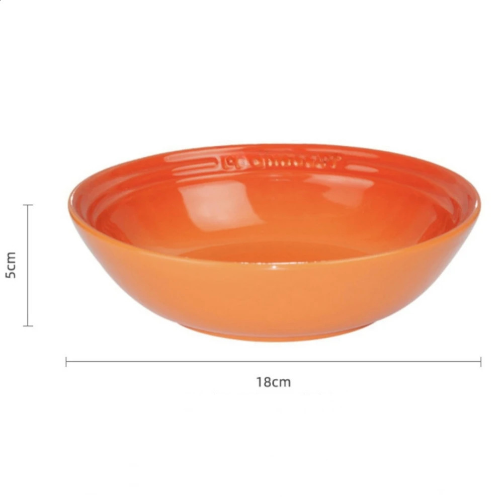 7 Inches Ceramic BowlPorcelain Kitchen Tableware PlateRound Noodle Ramen Salad Cereal Pasta BowlsMicrowave Oven Safe 18cm 240827