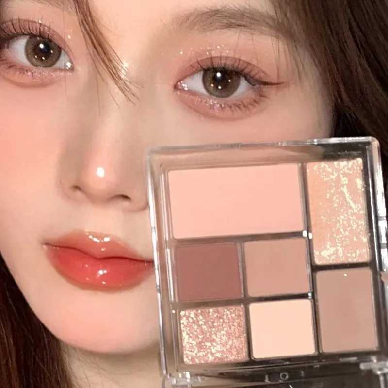 Full Matte Glitter Eye Shadow Palette Nude Low Saturation Lasting Korean Eye Makeup Grey Rose Charming Eyes Pigment CosmeticsXJ240827