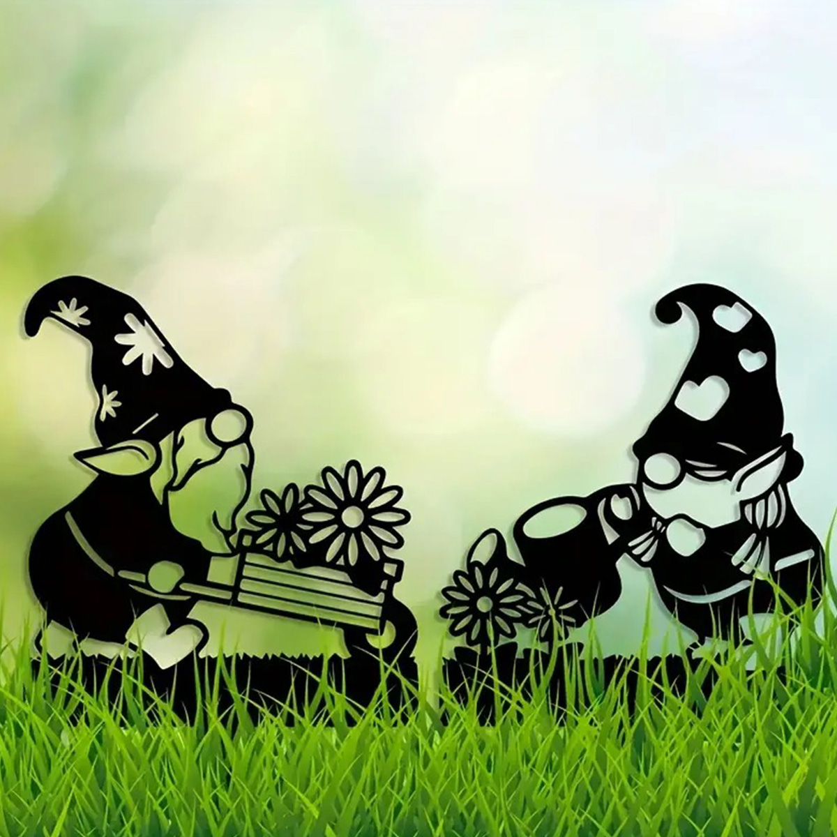 Gnome Metal Decorative Garden Gnome Metal Patio Art Lovely Gnome Patio Decorations