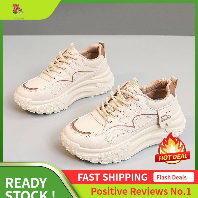 Ddmysports KT New Minimalist Women S Autumn Breathable Sports Height Increasing Thick Soled Board Casual Korean Version Student Shoes OUTDOOR