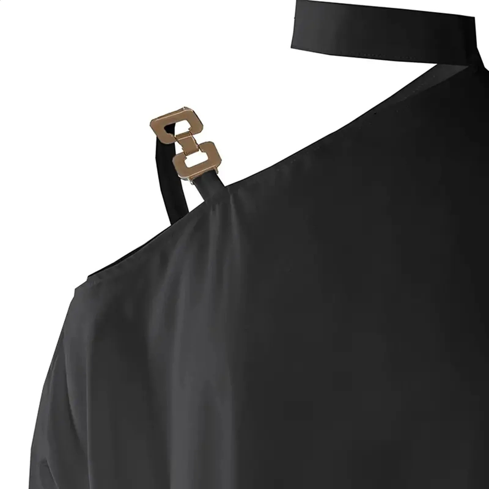 Womens sexy one shoulder shirt fashionable and elegant top loose oversized shirt and blouse womens autumn clothing Blusas Para Mujer 240828